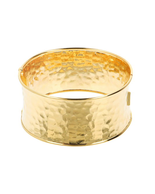 Pulsera etrusca de banda rígida martillada