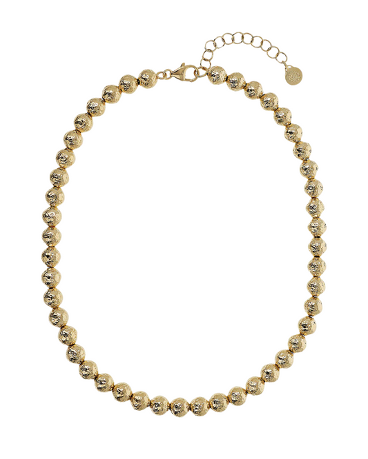 Collana Etrusca Girocollo Con Sfere Martellate