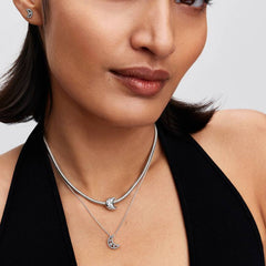 Pandora Crescent Moon Pendant Necklace