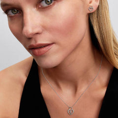 Pandora Luminous Heart Lock Earrings