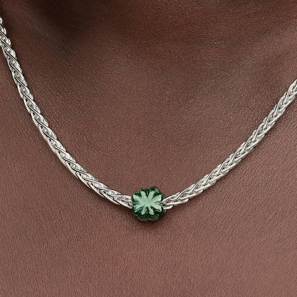 Mini Charm Pandora Quadrifoglio Effetto Metallico Verde 794817C01