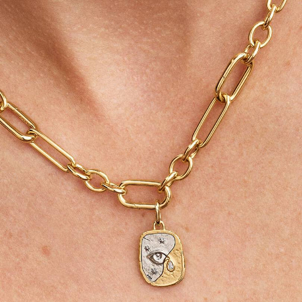 Charm Pandora Medallion Occhio "Nosce Te Ipsum" 764808C01