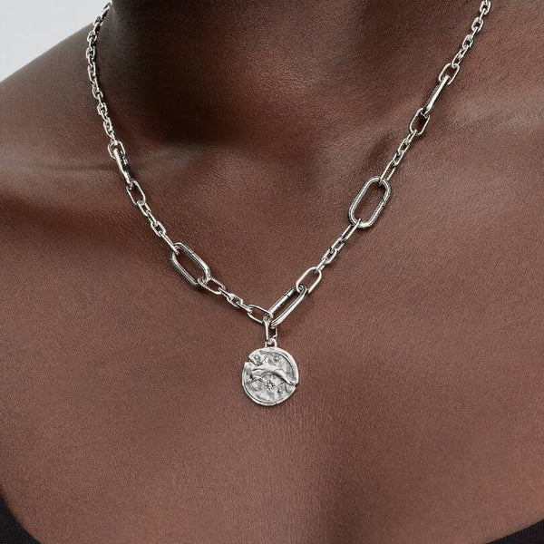 Charm Pandora Medallion Delfino "Audaces Fortuna Iuvat"