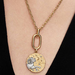 Charm Pandora Medallion XL Ariete "Acta Non Verba" 764997C01