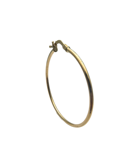 Medium Hoop Earrings in 18KT Polished Yellow Gold