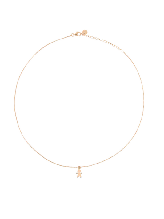 Rose Silver Necklace with Baby