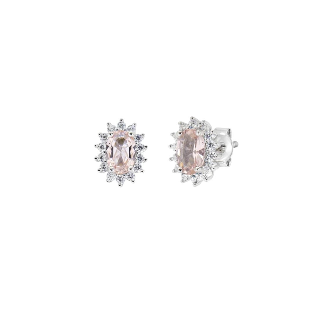 Amen Mini Royal Lady Earrings with Colored Zircon