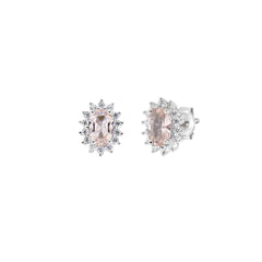 Amen Mini Royal Lady Earrings with Colored Zircon