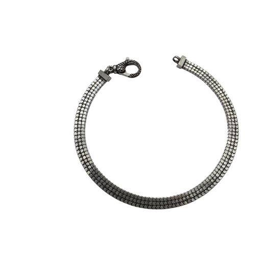 Bracciale Albert M. A Maglia Piatta 3D