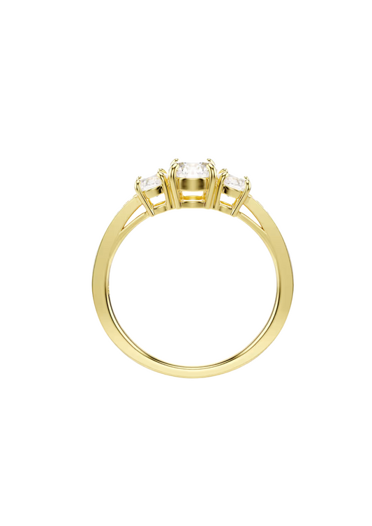 Anello Swarovski Stilla Attract Trilogy Placcato Oro Giallo