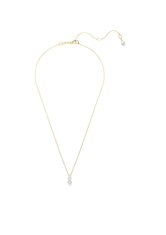 Collana Swarovski Trilogy Pendente Stilla Attract Placcata Oro Giallo