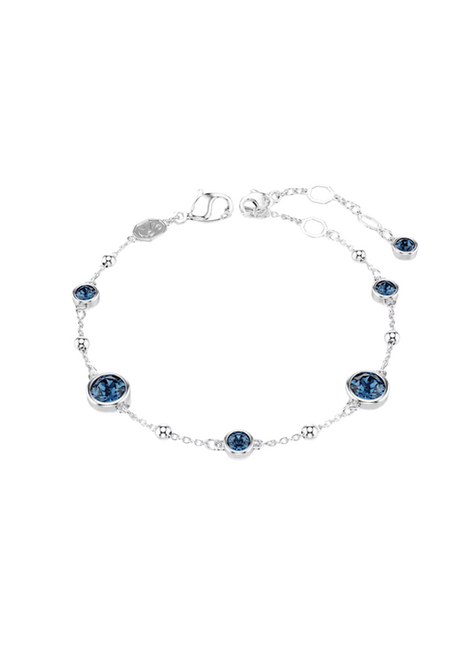 Pulsera Swarovski Imber de rodio con piedras azules
