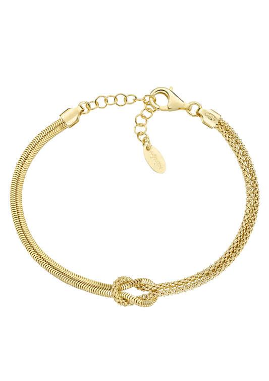 Bracciale Amen Nodo D'Amore Dorato