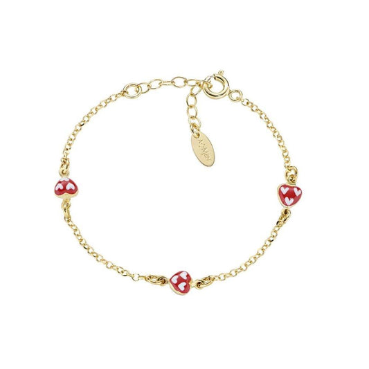 Bracciale Amen Bimba Cuore Smaltato Rosso