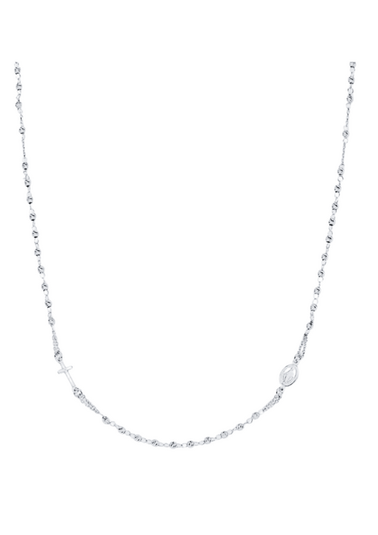 Collana Amen Rosario Con Sferette Diamantate