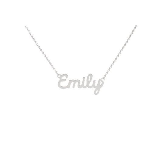 Collana Nome Emily In Acciaio 316