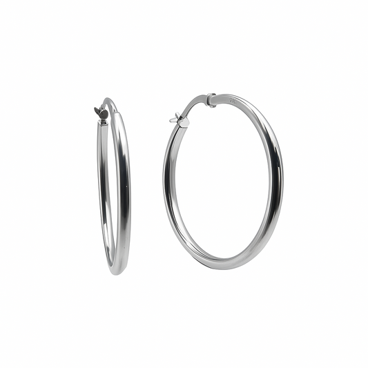 Cerchi in Oro Bianco 18 KT Lucidi