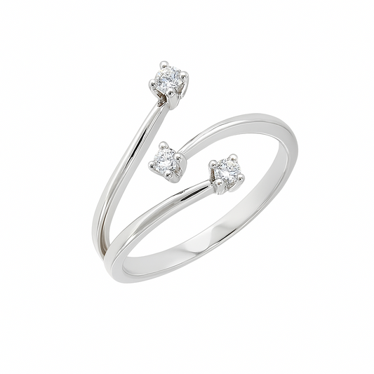 Anillo Trilogy Fantasy de Mirco Visconti con diamantes de 0,12 ct