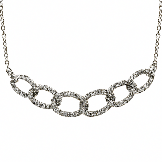 Collar Groumette de Davite&amp;Delucchi en oro blanco y diamantes