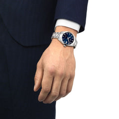 Tissot Men's Gentleman Automatic 38mm Blue Watch T1658071104100