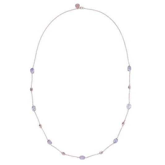 Bronzallure Necklace With Amethyst Stone
