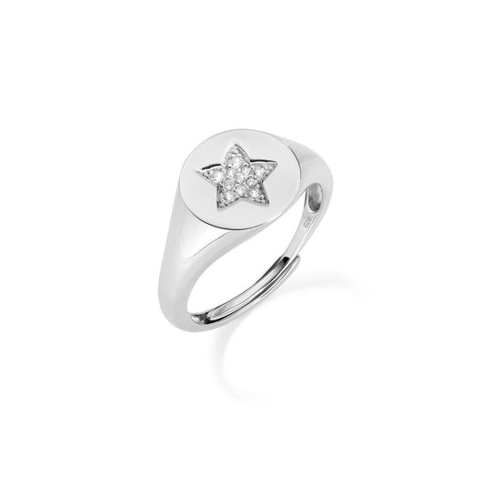 Anello Amen Chevalier Regolabile Con Stella Zirconata