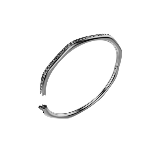 Pulsera rígida bruñida octogonal Swarovski Dextera