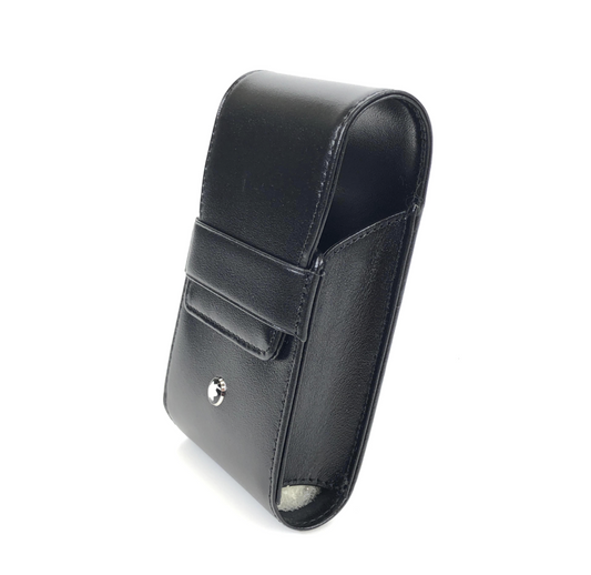 Montblanc Portasigarette In Pelle Nera Meisterstuck