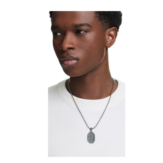 Collar Swarovski Dextera con forma octogonal y baño de rutenio