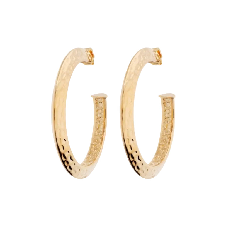 Orecchini Cerchi Etrusca Placcati in Oro Giallo 18 KT WSET00908.YG