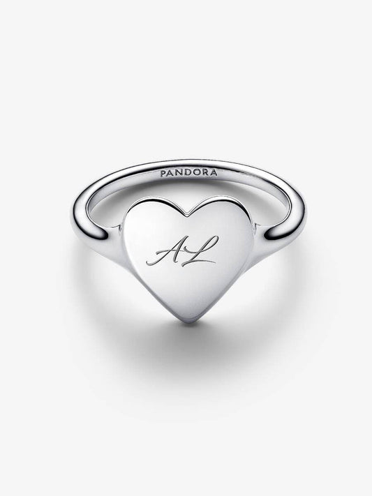 Anillo Pandora Corazón para Grabar
