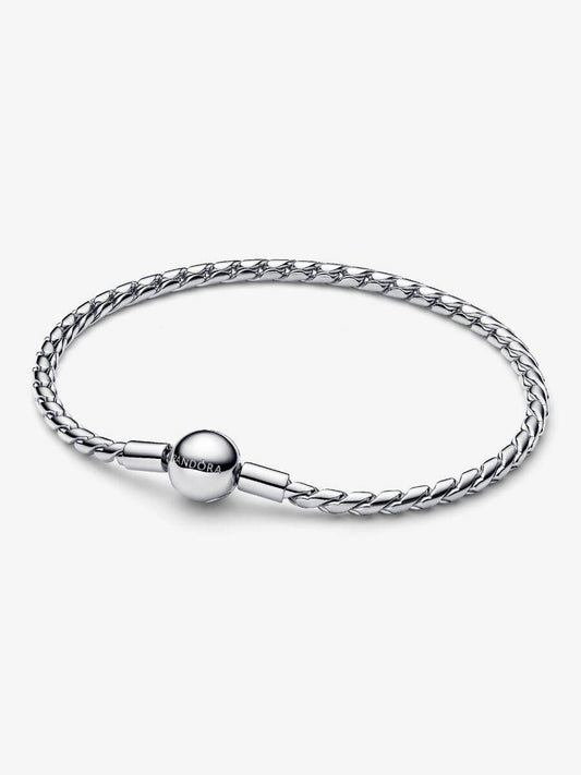 Bracciale Pandora Maglia Spiga Con Chiusura A Sfera