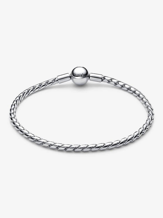 Bracciale Pandora Maglia Spiga Con Chiusura A Sfera