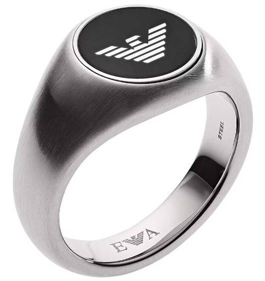 Anello Emporio Armani Uomo in Acciaio