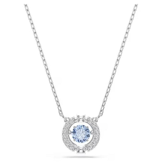 Collana Swarovski Una Taglio Round, Blu