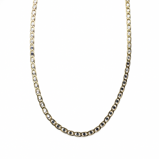 Collana da Uomo in Oro Bianco e Giallo 18 KT