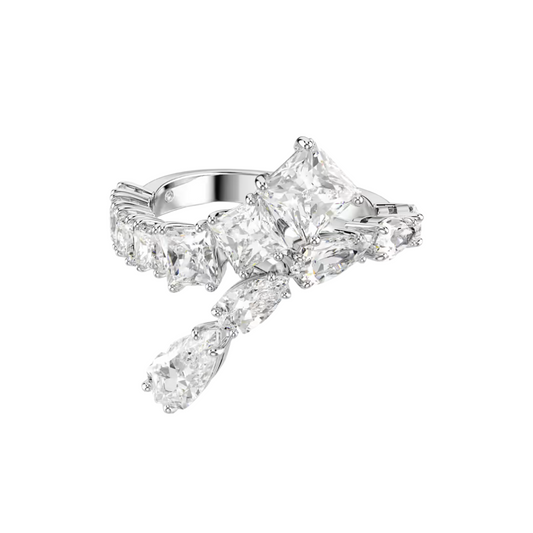 Anello Swarovski Matrix Contrariè con Pietre di Diverso Taglio