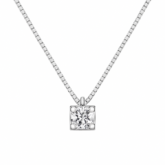 Collar Bibigì Puntoluce en oro blanco y diamantes