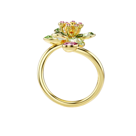 Anello Swarovski Aperto Idyllia Fiore Verde