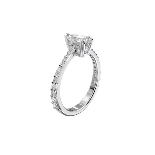 Anello Swarovski Cocktail Stilla con Pietra Taglio Goccia