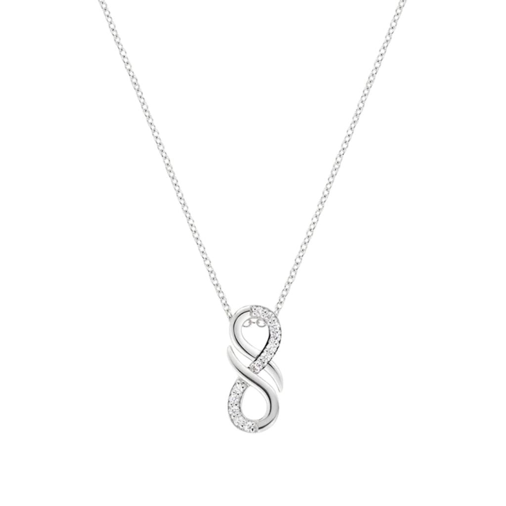 Collana Amen Amore Infinito Con Zirconi In Argento CLINLUBBZ