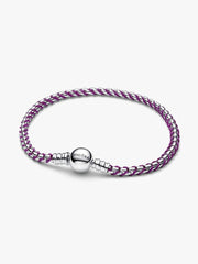 Bracciale Pandora Intreccio Tessuto Viola 593816C03