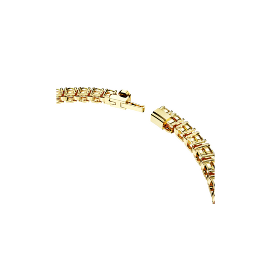Bracciale Swarovski Tennis Matrix Placcato Oro Giallo Pietre Gialle