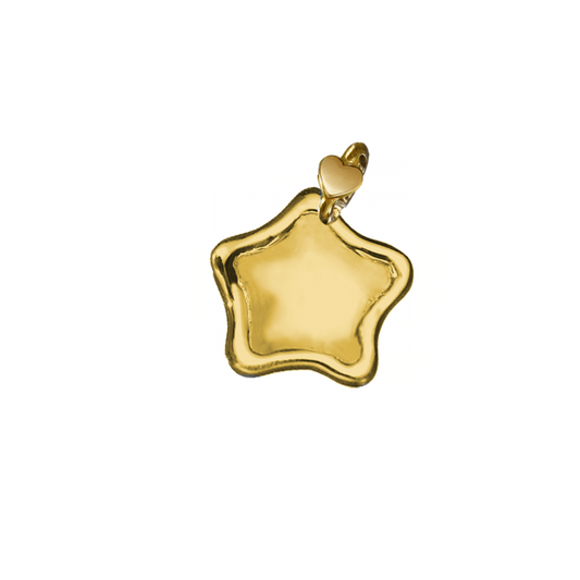 Dodo Mariani 9K Yellow Gold Sandwich Star Charm