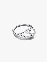 Anello Pandora Cuore Piccolo Linea Sinuosa