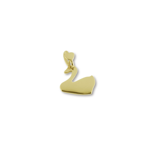 Dodo Mariani Swan Charm in 9K Yellow Gold