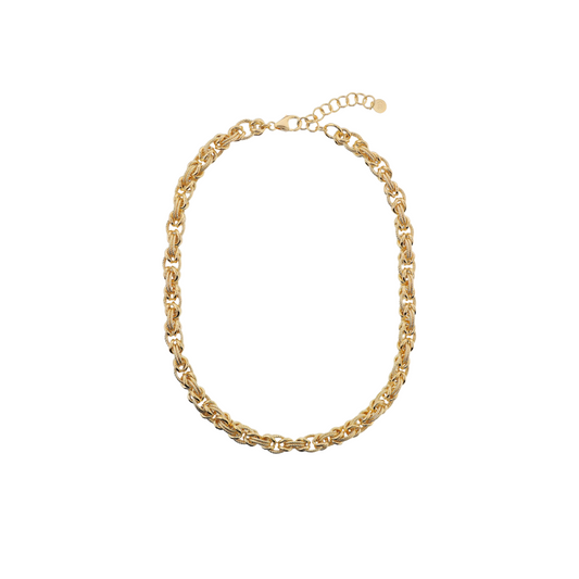 Collana Etrusca Maglie Ovali A Intreccio Lavorate