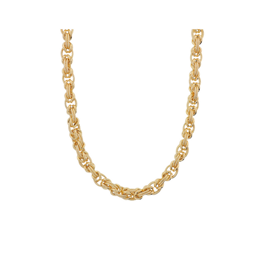 Collana Etrusca Maglie Ovali A Intreccio Lavorate