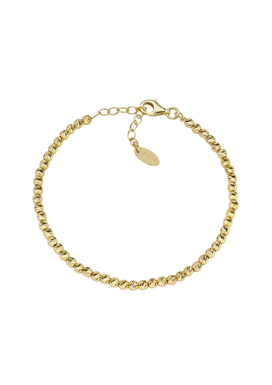 Bracciale Amen Dorato Riflessi Di Luce Con Sfere Diamantate
