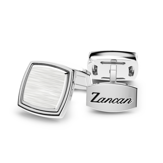 Gemelli Zancan Uomo in Argento Quadrato